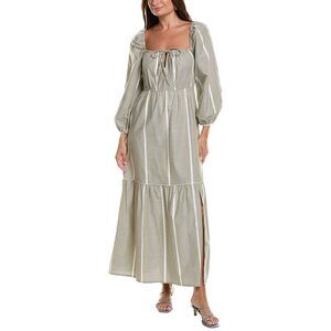 Garrie B Womens Maxi Dress, Grey